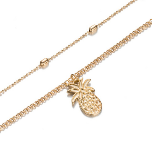 🍒 SWEET 🍍 Pineapple Choker + Necklace - Picture 4 of 4